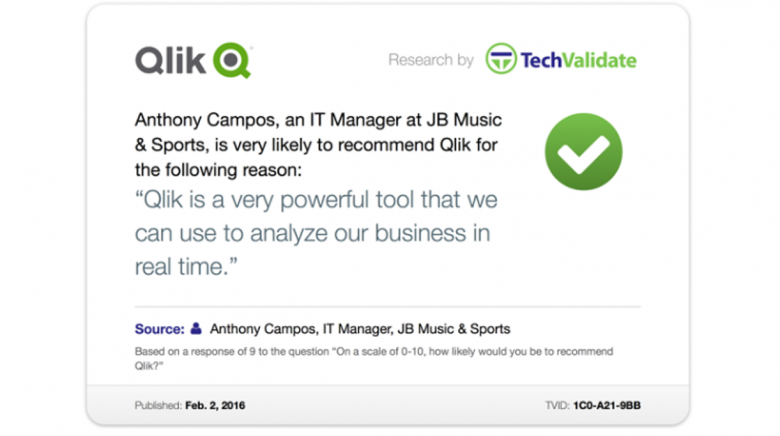 Customers Using Qlik Share Their Thoughts